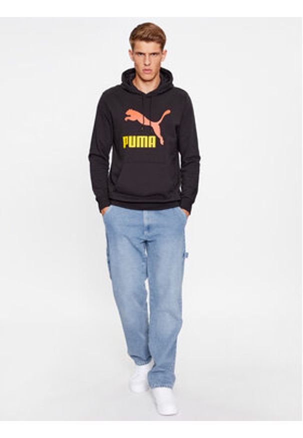Puma Bluza Classics 539518 Czarny Regular Fit. Kolor: czarny. Materiał: bawełna