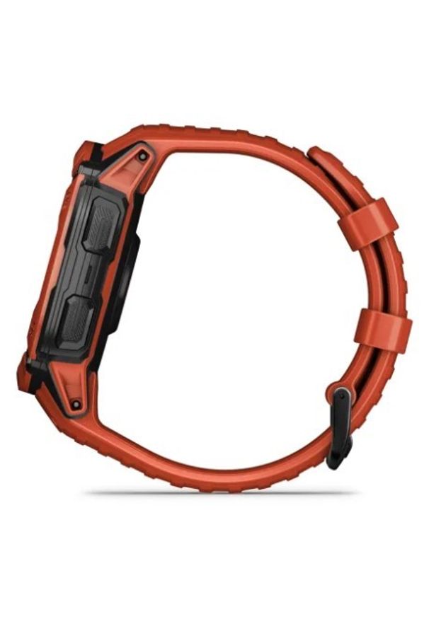 GARMIN - Garmin Instinct 2X Solar (ognistoczerwony / ognistoczerwony pasek). Rodzaj zegarka: smartwatch. Styl: biznesowy, militarny