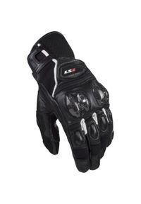 L2S - Rękawice rowerowe Ls2 Spark II rozmiar M czarno-białe. Kolor: wielokolorowy. Materiał: skóra. Sport: kolarstwo #1