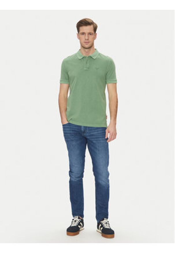 JOOP! Jeans Polo 15 JJJ-02Ambrosian 30045619 Zielony Modern Fit. Typ kołnierza: polo. Kolor: zielony. Materiał: bawełna