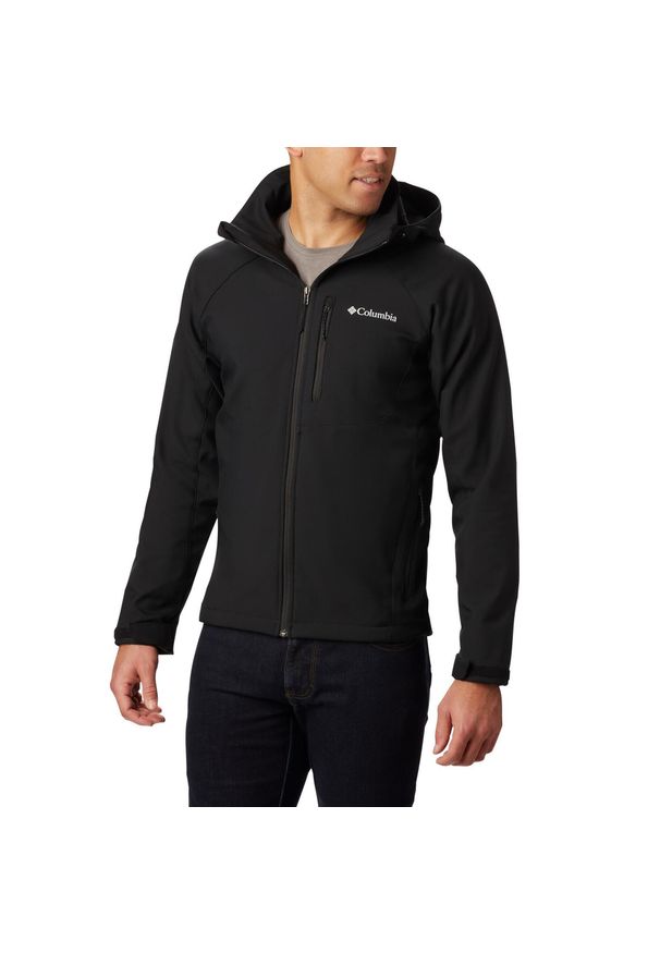 columbia - Columbia Kurtka Cascade Ridge Iii 2090412010. Kolor: czarny. Materiał: softshell. Sport: turystyka piesza