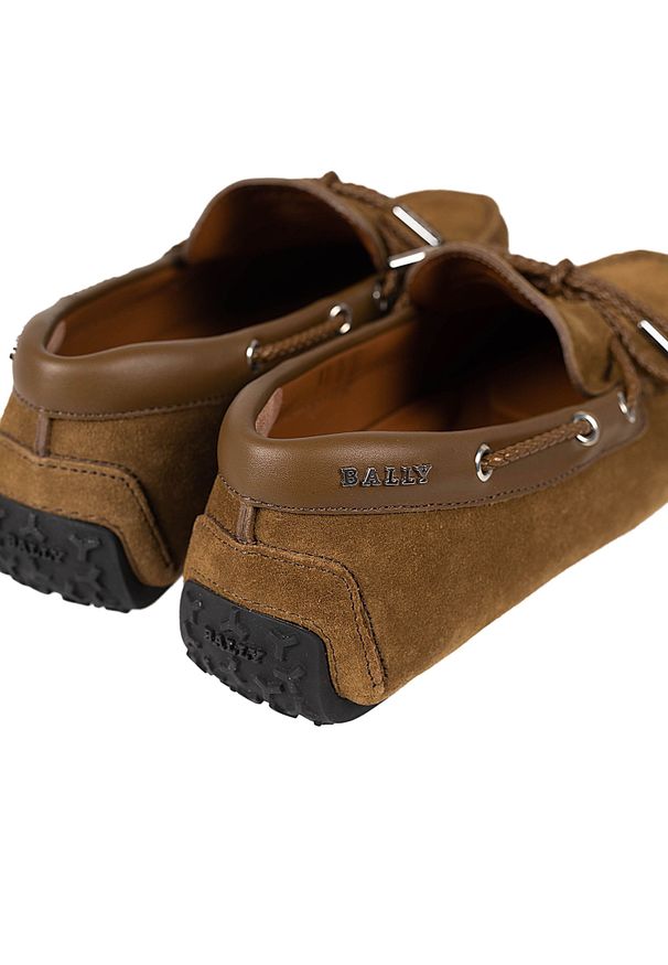 Bally Mokasyny "Pindar" | 6231345 | Pindar | Mężczyzna | Khaki, Brązowy. Zapięcie: bez zapięcia. Kolor: brązowy. Materiał: skóra