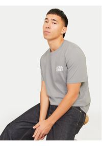 Jack & Jones T-Shirt Corp Logo 12151955 Szary Standard Fit. Kolor: szary. Materiał: bawełna #4