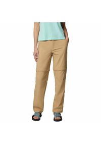 columbia - Spodnie z odpinanymi nogawkami damskie Columbia Leslie Falls Convertible Pant. Kolor: beżowy