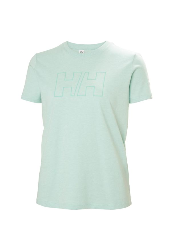 T-shirt damski Helly Hansen Tech Logo. Kolor: niebieski. Sport: turystyka piesza