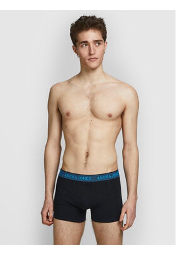Jack & Jones - Jack&Jones Komplet 3 par bokserek Waistband 12127816 Czarny. Kolor: czarny. Materiał: bawełna