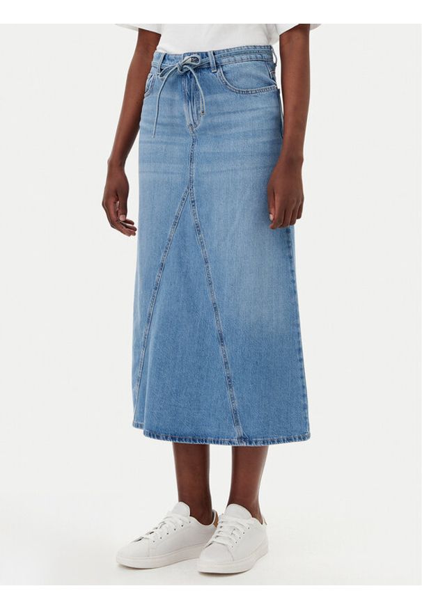 only - ONLY Spódnica jeansowa Sophia 15339020 Niebieski Regular Fit. Kolor: niebieski. Materiał: bawełna
