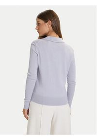 Calvin Klein Sweter LV044A305G Błękitny Regular Fit. Kolor: niebieski. Materiał: syntetyk #3