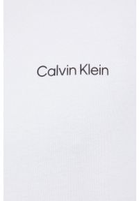 Calvin Klein longsleeve męski kolor biały gładki. Okazja: na co dzień. Kolor: biały. Długość rękawa: długi rękaw. Wzór: gładki. Styl: casual #5