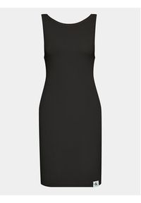 Calvin Klein Jeans Sukienka letnia Archive J20J223049 Czarny Slim Fit. Kolor: czarny. Materiał: wiskoza. Sezon: lato #2