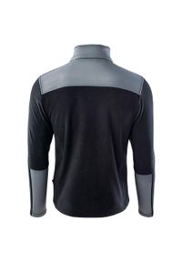 Hi-tec - Męska Bluza Polarowa Huasco II. Kolor: czarny, szary, wielokolorowy. Materiał: polar. Sezon: zima. Sport: turystyka piesza
