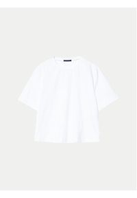 Sisley T-Shirt 3OQ6L104Q Biały Regular Fit. Kolor: biały. Materiał: bawełna