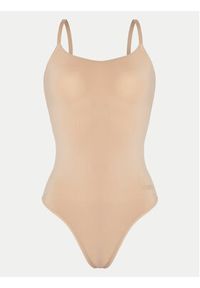 DKNY Body DK4029 Beżowy Slim Fit. Kolor: beżowy. Materiał: syntetyk #3