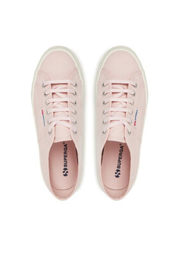 Superga Tenisówki 2740 Platform S21384W Różowy. Kolor: różowy. Materiał: materiał. Obcas: na platformie