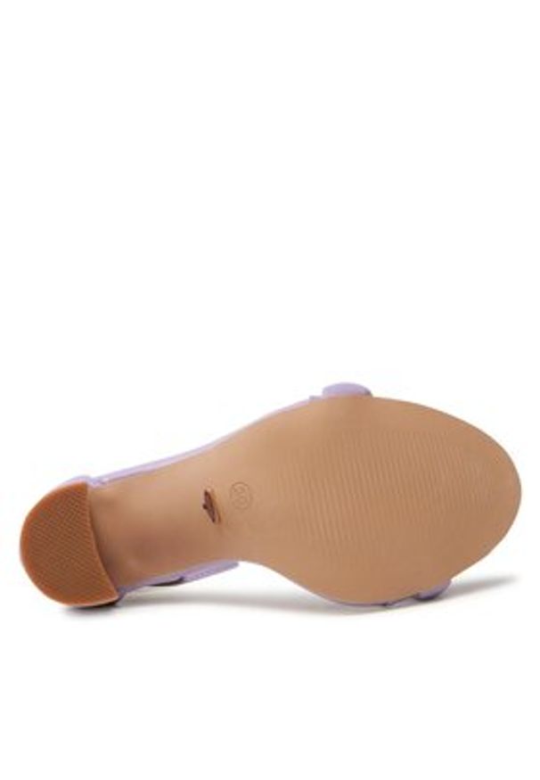 DeeZee Sandały DY8759-2 Fioletowy. Kolor: fioletowy. Materiał: skóra