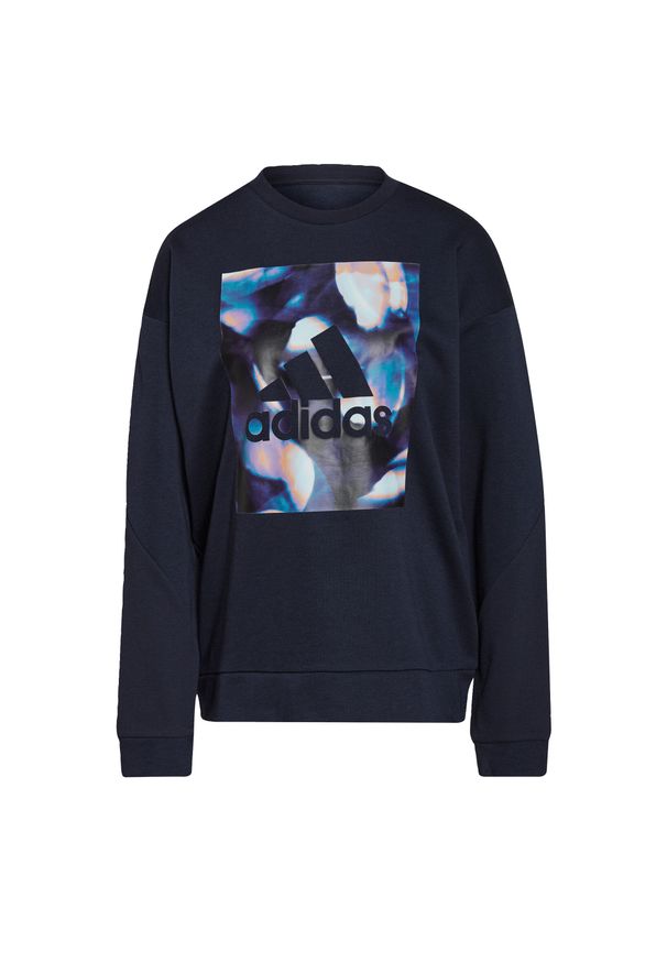 Adidas - Bluza damska adidas U4U Soft Knit Swe. Kolor: niebieski. Sport: fitness