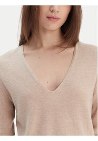 United Colors of Benetton - United Colors Of Benetton Sweter 1002D401Y Beżowy Regular Fit. Kolor: beżowy. Materiał: wełna #4