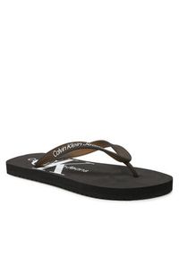 Calvin Klein Jeans Japonki Beach Sandal Monologo Tpu YW0YW01246 Czarny. Kolor: czarny