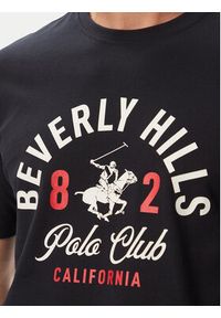 Beverly Hills Polo Club T-Shirt P-SS26M-TS1290NVY Granatowy Regular Fit. Typ kołnierza: polo. Kolor: niebieski. Materiał: bawełna #3