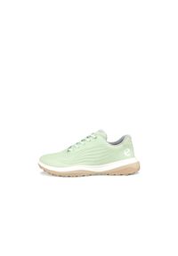 ecco - Damskie wodoodporne skórzane Buty golfowe bez kolców Ecco LT1. Kolor: zielony. Materiał: skóra. Sport: golf