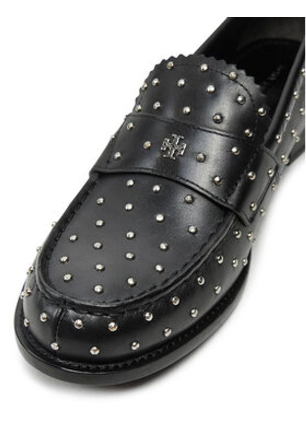 Tory Burch Mokasyny Studded Classic Loafer 159881 Czarny. Kolor: czarny. Materiał: skóra