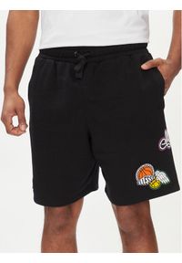 Ellesse Szorty sportowe Bronxa Short SHV20121 Czarny Regular Fit. Kolor: czarny. Materiał: bawełna. Styl: sportowy