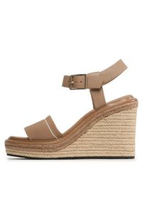 Calvin Klein Espadryle Wege 70Hh - He HW0HW01499 Beżowy. Kolor: beżowy. Materiał: skóra