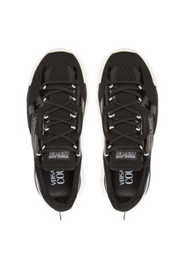 Versace Jeans Couture Sneakersy 78YA3SI8 Czarny. Kolor: czarny. Materiał: skóra