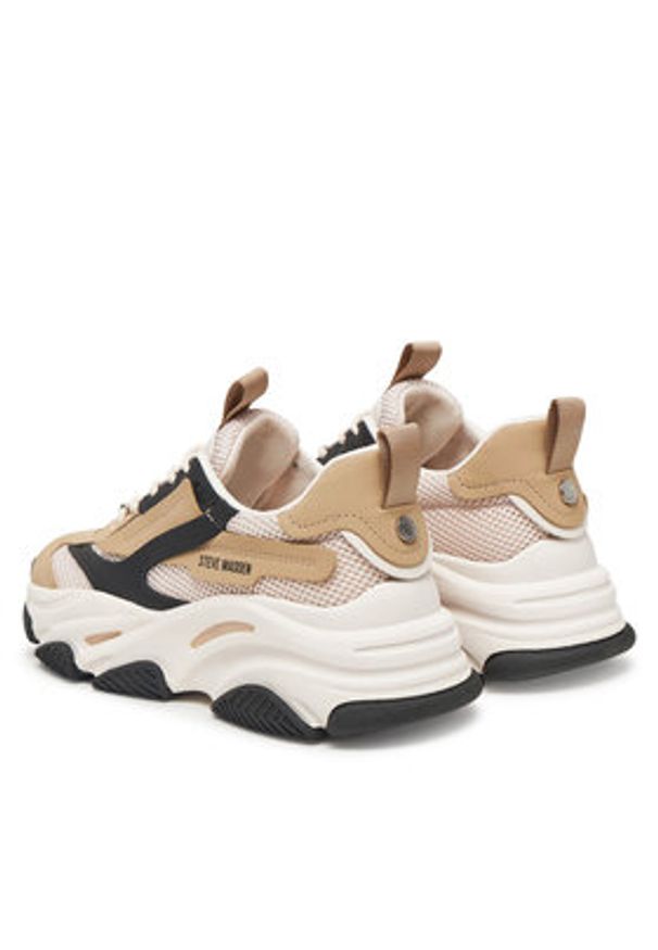 Steve Madden Sneakersy Possession-E SM19000033 Beżowy. Kolor: beżowy. Materiał: materiał