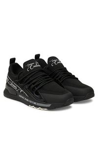 Versace Jeans Couture Sneakersy 79VA3SA8 ZSC96 899 Czarny. Kolor: czarny. Materiał: materiał