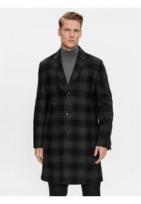 BOSS - Boss Płaszcz wełniany H-Hyde-C-224 50502270 Czarny Regular Fit. Kolor: czarny. Materiał: wełna #1