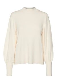 Vero Moda Curve Sweter 10291293 Beżowy Regular Fit. Kolor: beżowy. Materiał: syntetyk #5