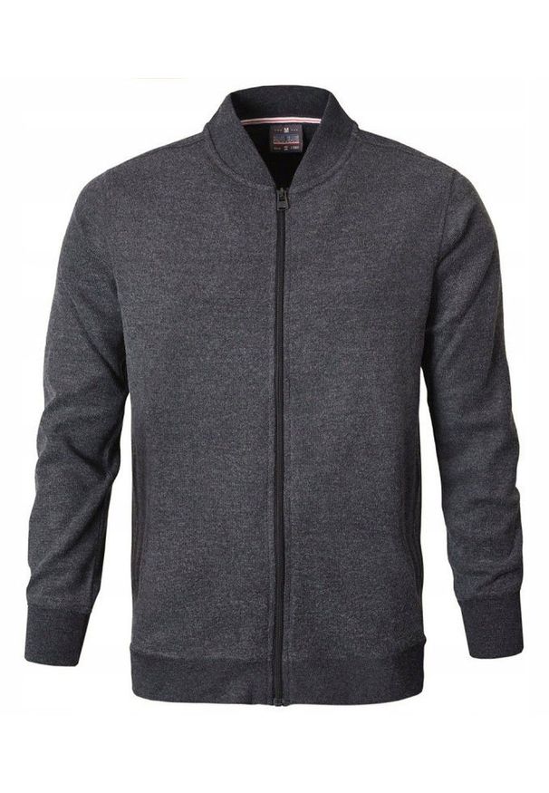 Wygodna, Rozpinana Bawełniana Bluza - Pako Jeans - Grafit. Materiał: bawełna, poliester