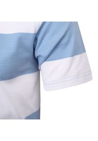 Koszulka Polo - Męska - Pako Jeans - Biało-Niebieskie Pasy. Okazja: na co dzień. Typ kołnierza: polo. Kolor: niebieski. Materiał: bawełna. Wzór: paski, prążki. Styl: casual #3