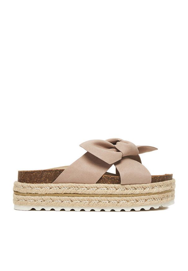 DeeZee Espadryle CT0626-16 Beżowy. Kolor: beżowy. Materiał: materiał