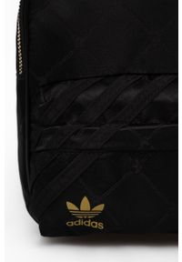adidas Originals Plecak damski kolor czarny mały gładki. Kolor: czarny. Materiał: poliester. Wzór: gładki #3