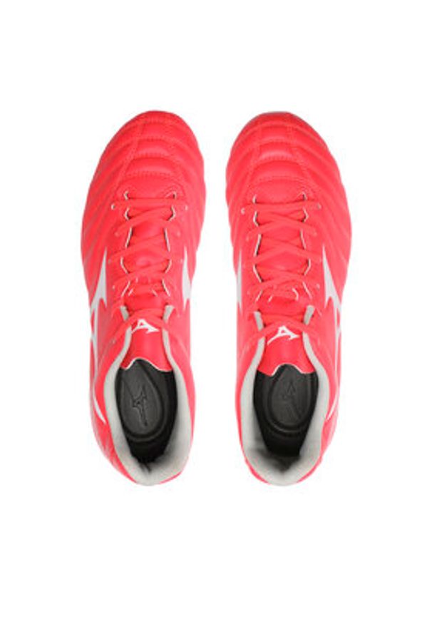 Mizuno Buty do piłki nożnej Monarcida Neo II Sel Jr P1GB2325 Koralowy. Kolor: pomarańczowy. Materiał: skóra