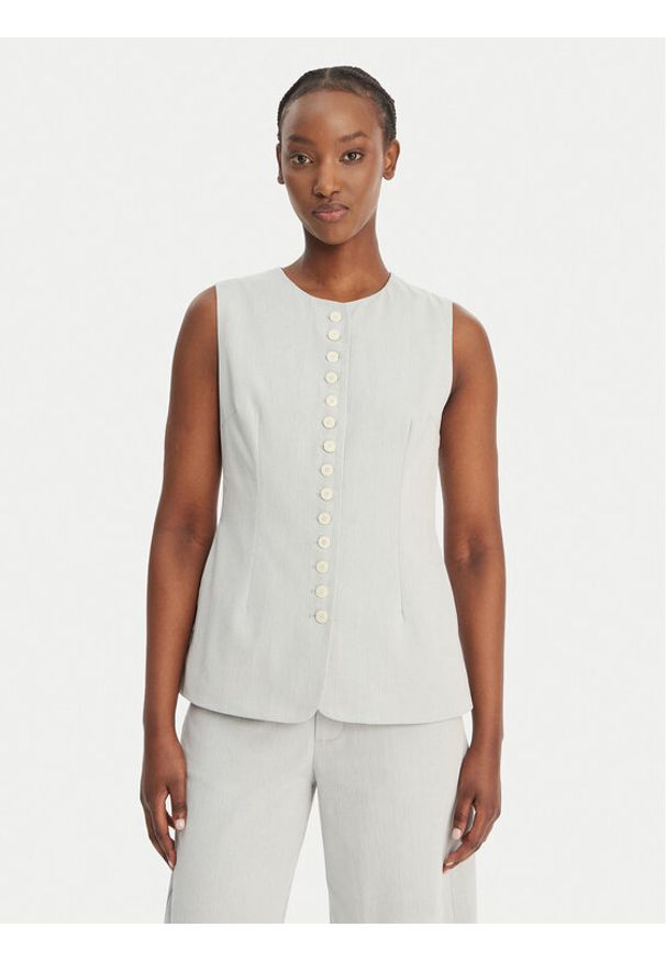 Eleh Bluzka SS260145 Błękitny Regular Fit. Kolor: niebieski. Materiał: bawełna