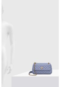 Guess torebka kolor fioletowy. Kolor: fioletowy. Materiał: pikowane. Rodzaj torebki: na ramię #2