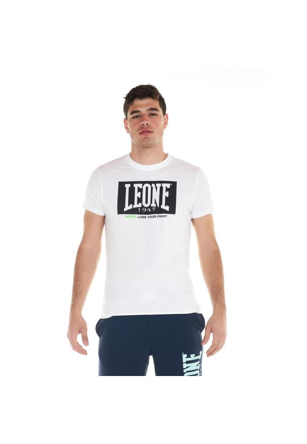 LEONE 1947 APPAREL - Sportowa koszulka męska Fluo. Kolor: biały. Materiał: tkanina. Sport: fitness