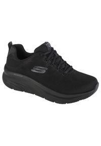 skechers - Buty do biegania damskie Skechers Dlux Walker Get Oasis. Zapięcie: sznurówki. Kolor: czarny. Materiał: syntetyk, materiał. Szerokość cholewki: normalna. Sport: turystyka piesza #1