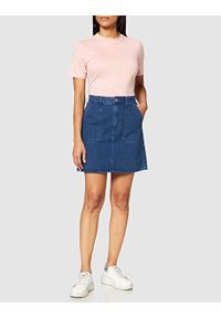 Lee - LEE MILITARY SKIRT DAMSKA SPÓDNICA JEANSOWA L38KKEGT. Materiał: jeans