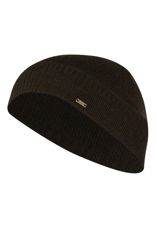 EM Men's Accessories - Czapka Jesienno-Zimowa, Elegancka Beanie, Brązowa, Wełniana, Klasyczna. Kolor: brązowy, beżowy, wielokolorowy. Materiał: wełna, akryl. Sezon: jesień, zima. Styl: klasyczny, elegancki