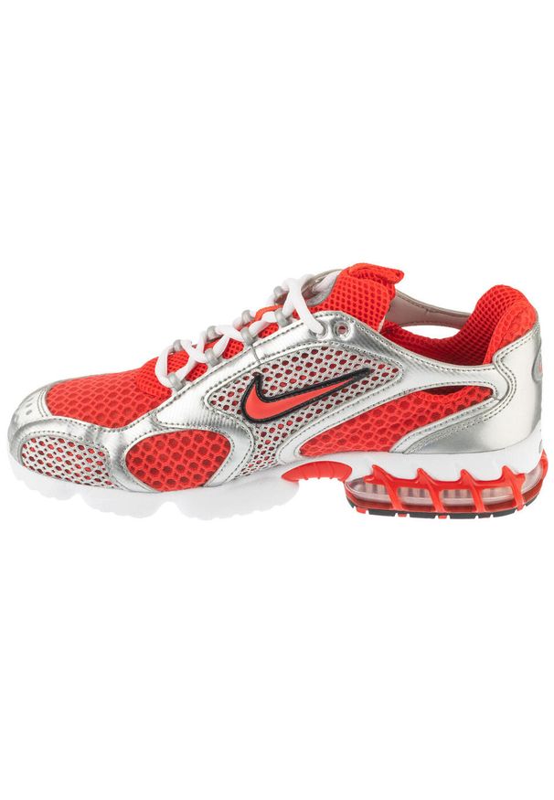 Nike - Buty sportowe Sneakersy męskie, Air Zoom Spiridion Cage 2. Kolor: czerwony. Model: Nike Zoom. Sport: turystyka piesza