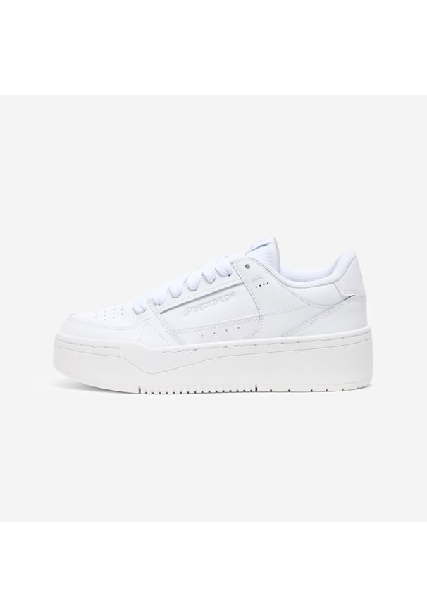 Decathlon - Buty sportowe CJ80 Platform. Kolor: biały. Materiał: skóra, guma. Szerokość cholewki: normalna. Obcas: na platformie