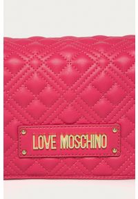 Love Moschino - Torebka. Kolor: różowy. Materiał: pikowane #4