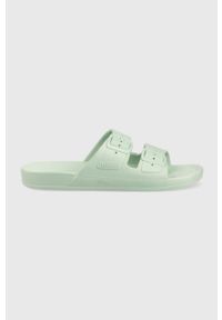 Freedom Moses klapki SAGE damskie kolor zielony FM.SAGE. Kolor: zielony. Materiał: guma. Obcas: na obcasie. Wysokość obcasa: niski #1
