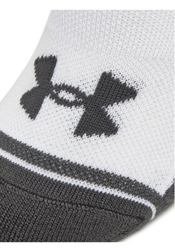 Under Armour Zestaw 3 par niskich skarpet unisex Performance Tech 1379502 Biały. Kolor: biały. Materiał: materiał, poliester