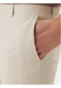BOSS Spodnie materiałowe H-Genius-253 50561874 Beżowy Slim Fit. Kolor: beżowy. Materiał: wiskoza #5