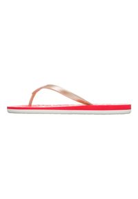 Roxy - Klapki dla Kobiety TAHITI. Okazja: na plażę. Kolor: czerwony. Materiał: syntetyk. Styl: sportowy
